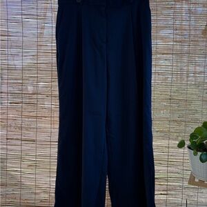 Ann Taylor Navy Blue Dress Pants (Curvy)